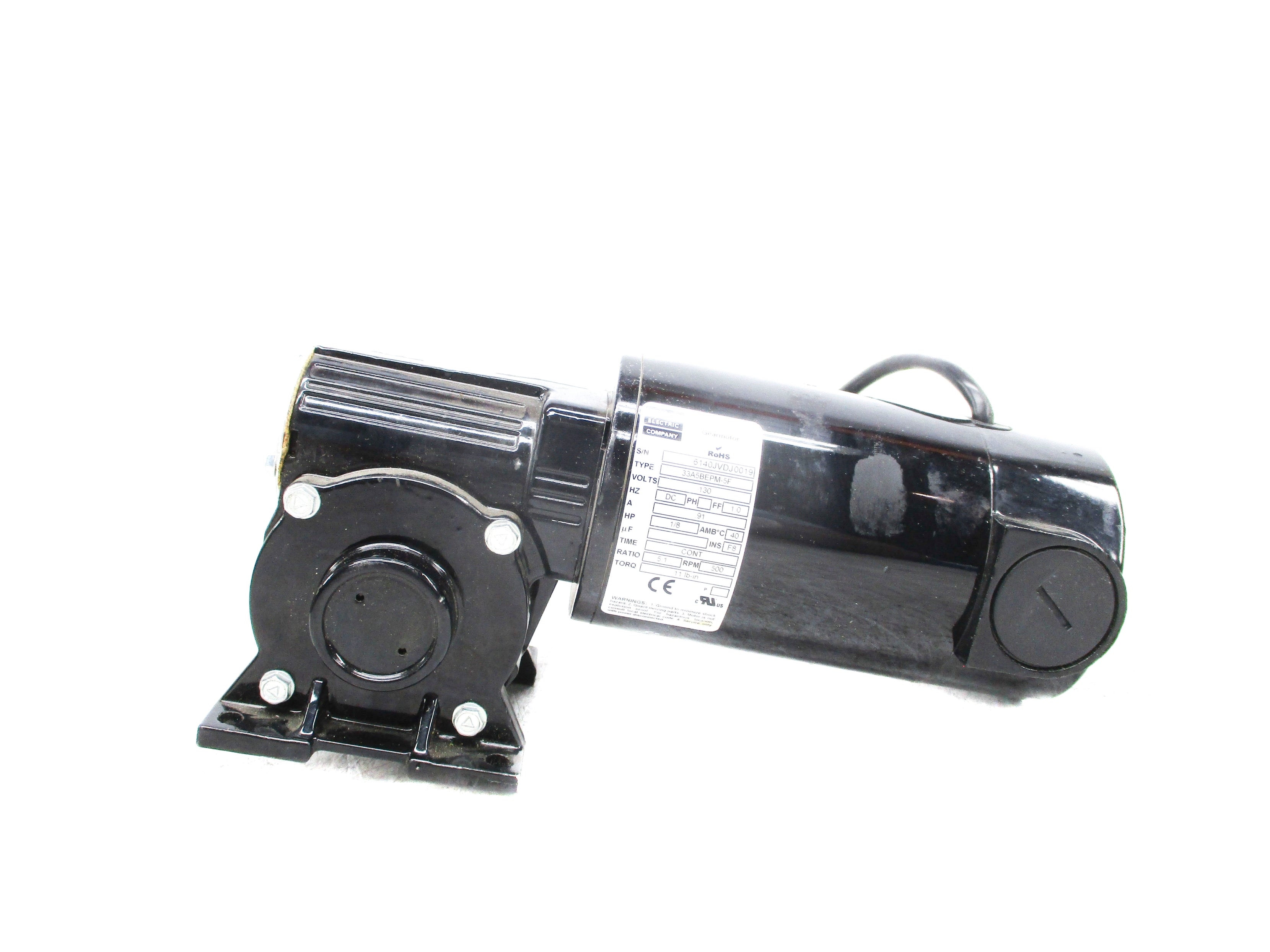 BODINE ELECTRIC 33A5BEPM-5F 130VDC .91A NSNP