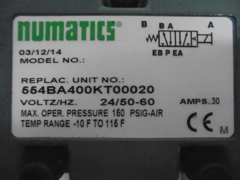 NUMATICS 554BA400KT00020  NSNP