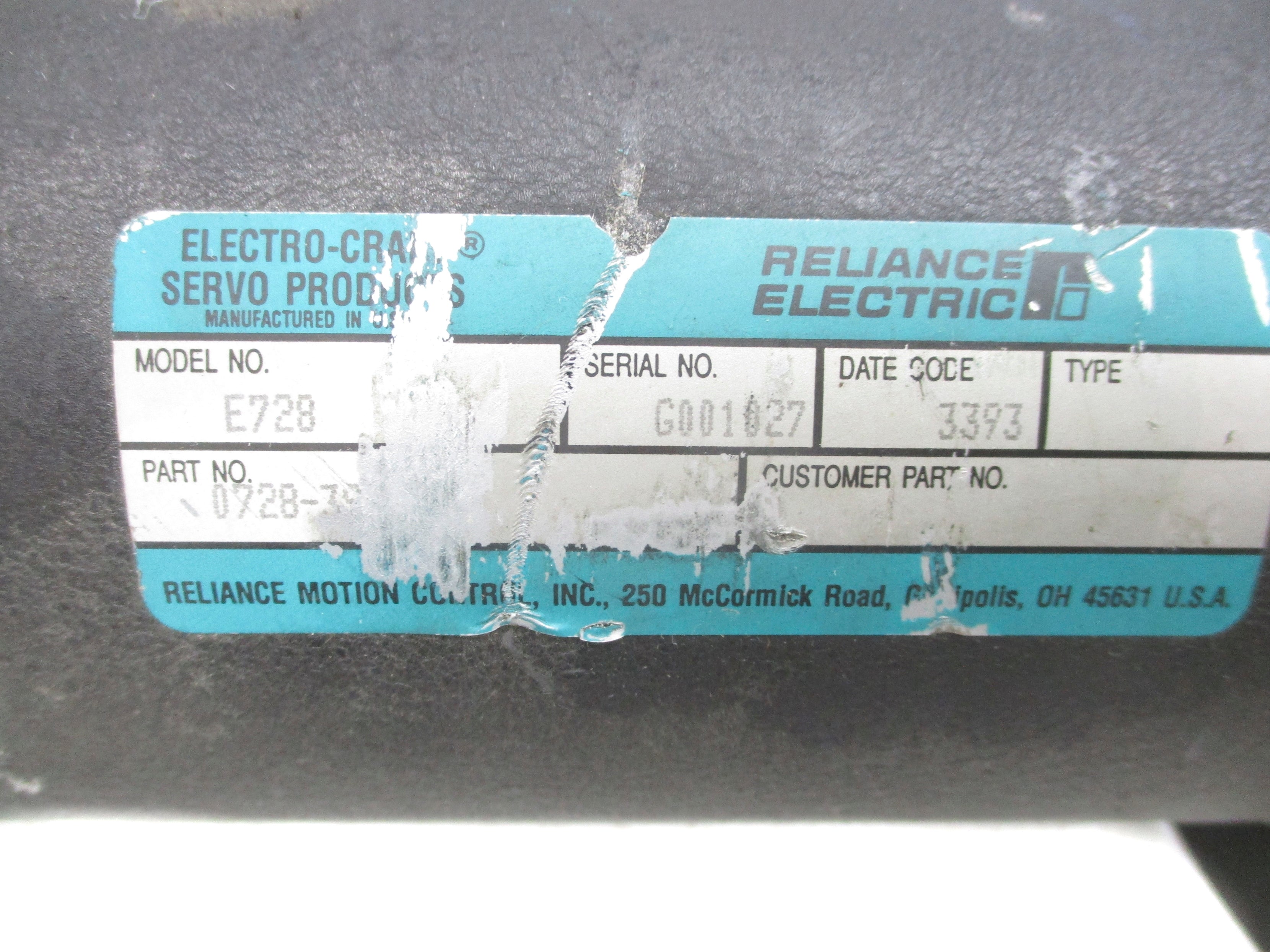 RELIANCE ELECTRIC E728 NSNP