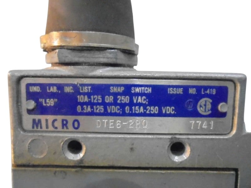 MICROSWITCH DTE6-2RQ  UNMP
