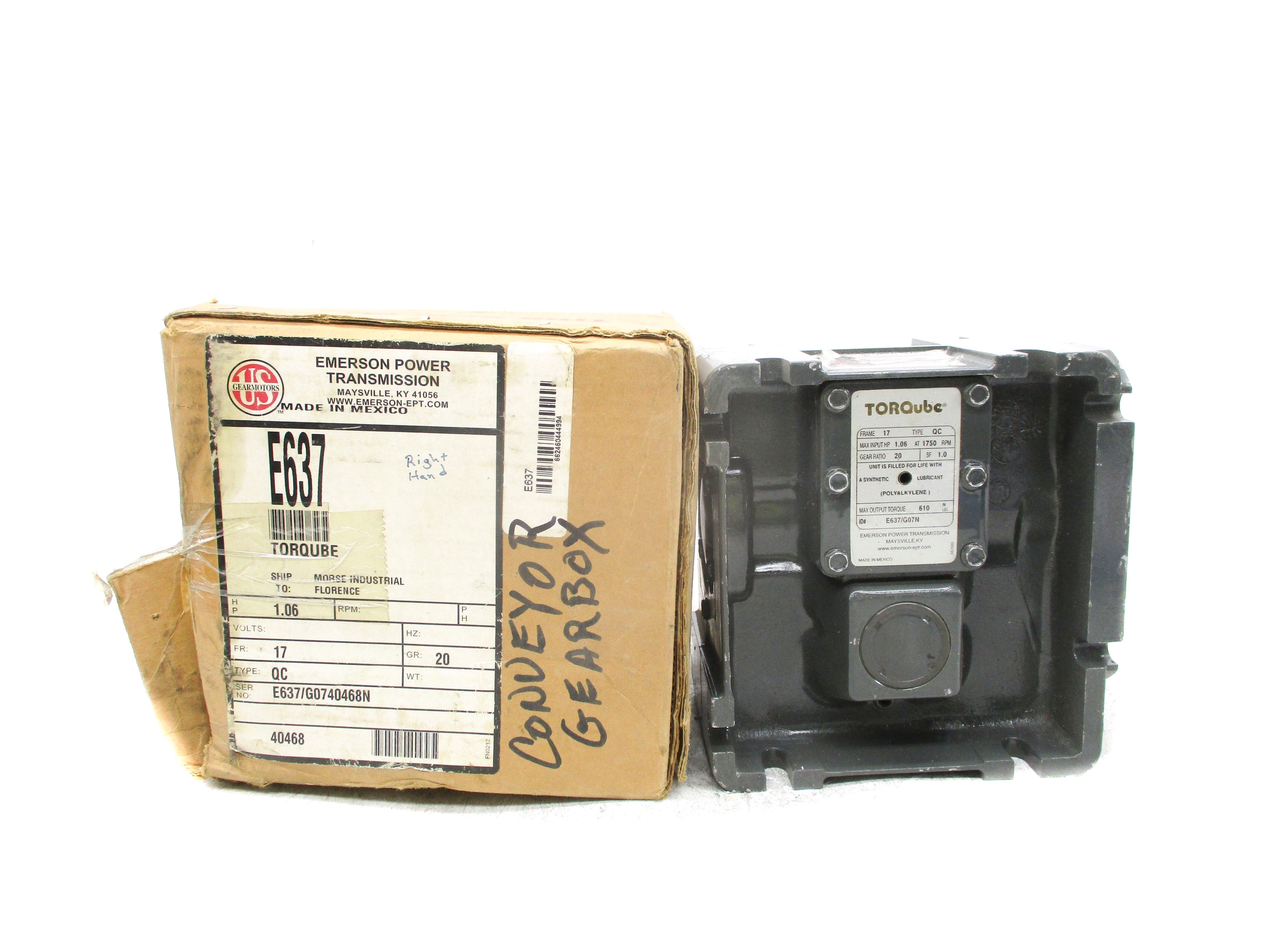 US GEAR MOTORS E637 NSMP