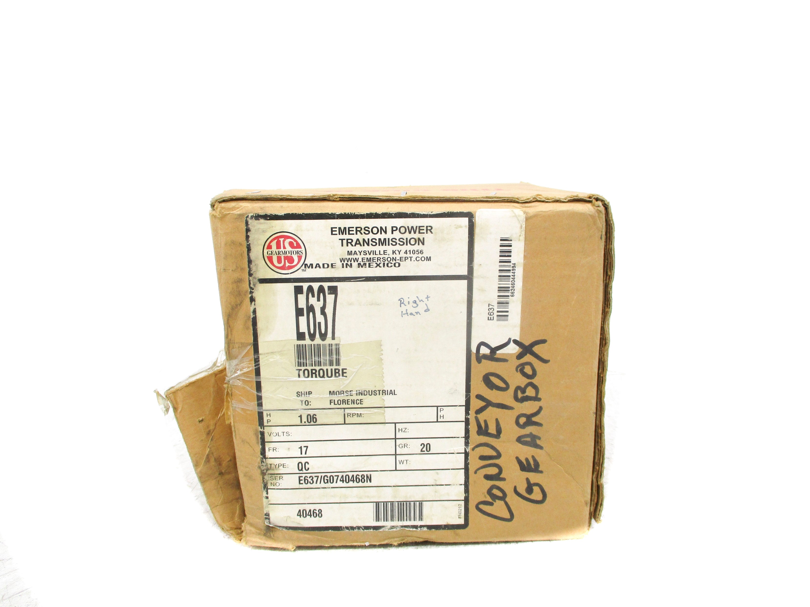 US GEAR MOTORS E637 NSMP