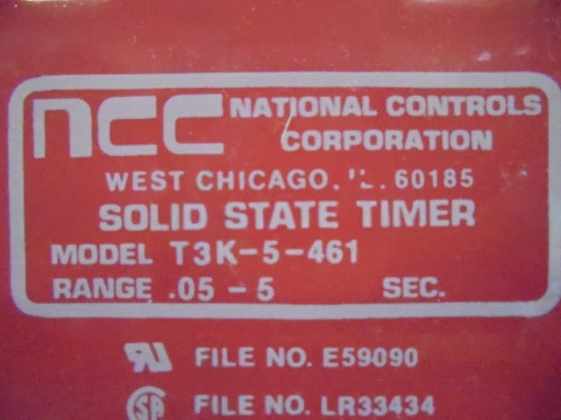NATIONAL CONTROLS T3K-5-461  UNMP