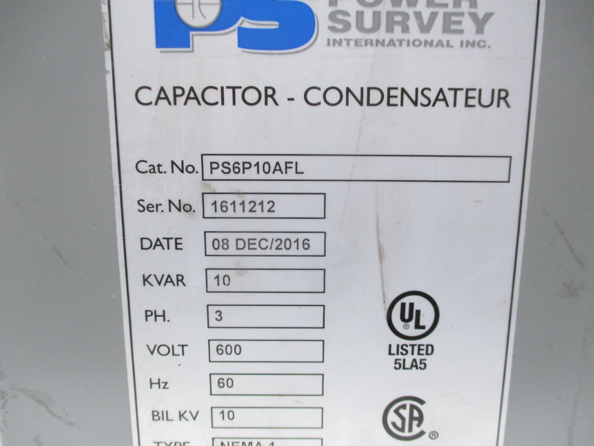 POWER SURVEY PS6P10AFL NSNP