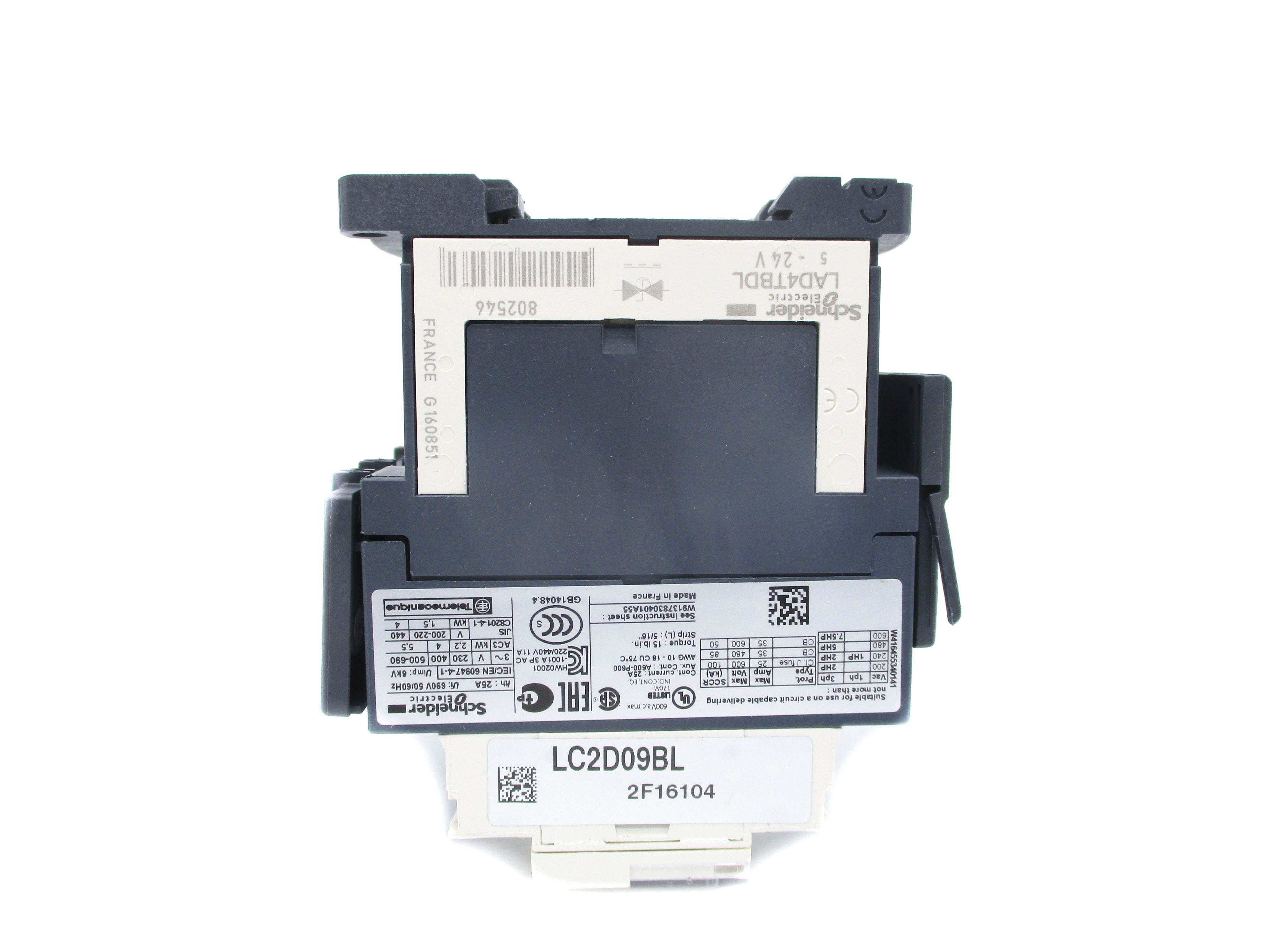 SCHNEIDER ELECTRIC LC2D09BL (AS PICTURED) UNMP