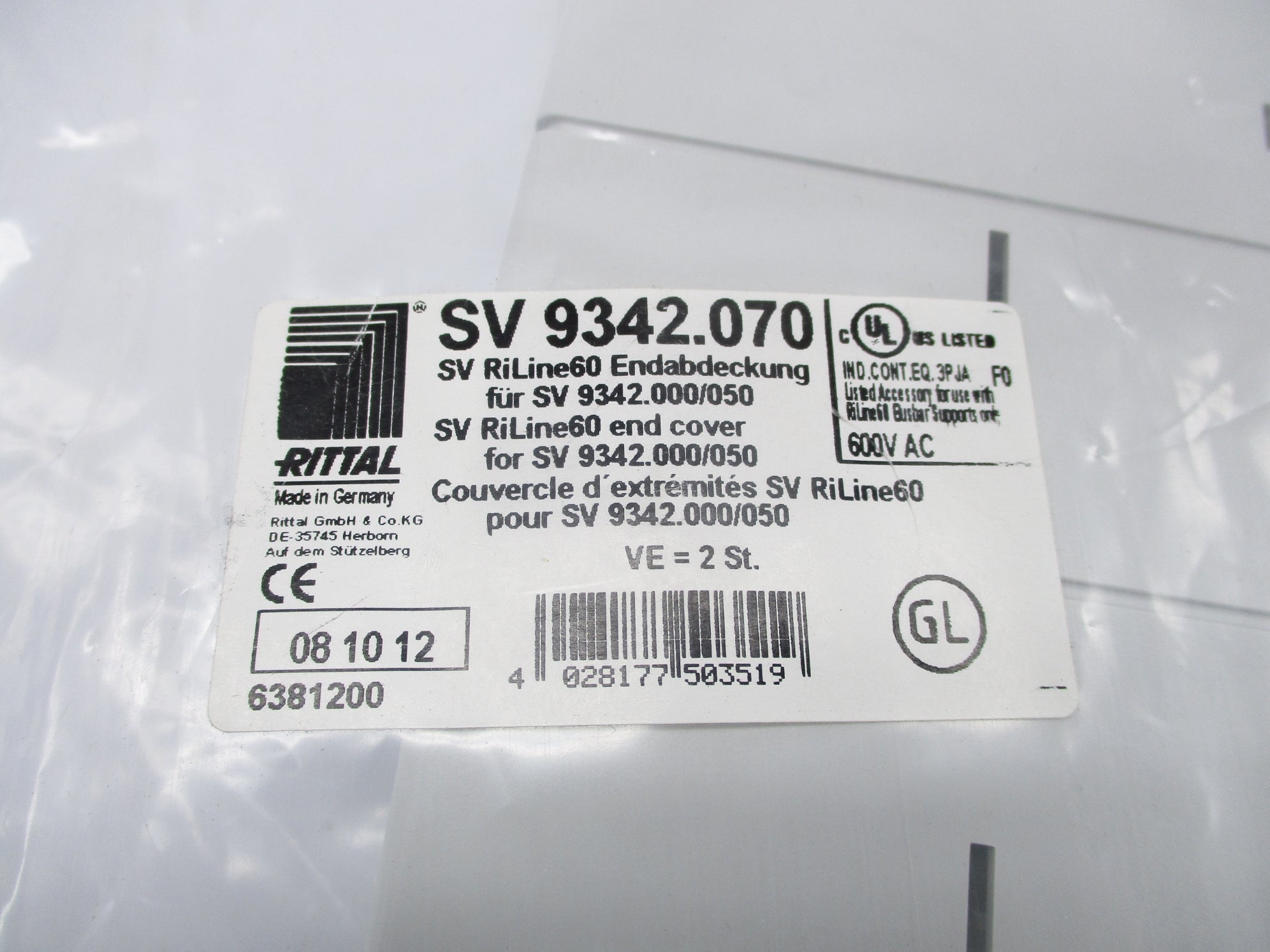 RITTAL SV9342.070 (PKG OF 4) NSMP