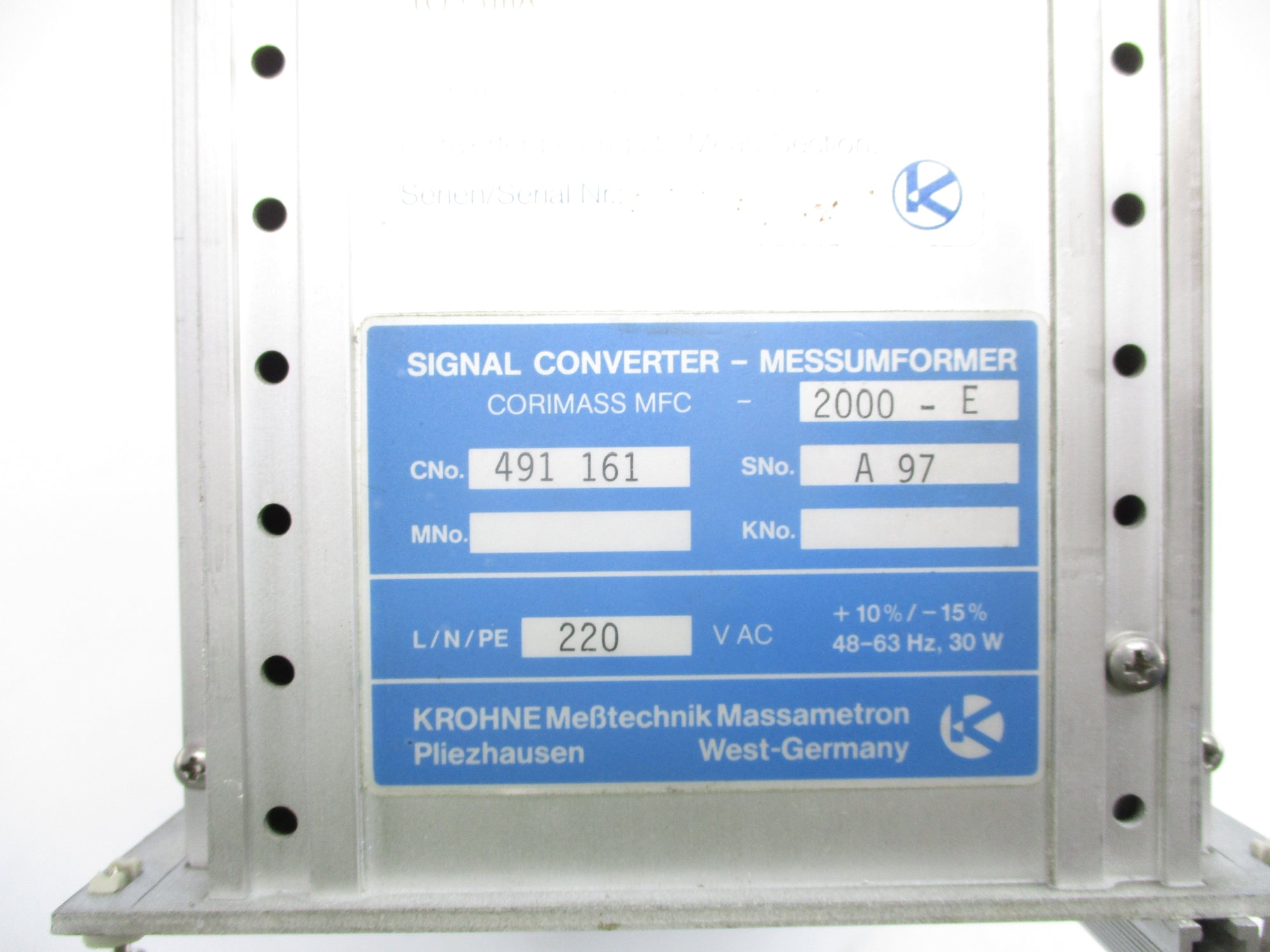 KROHNE MFC2000-E UNMP