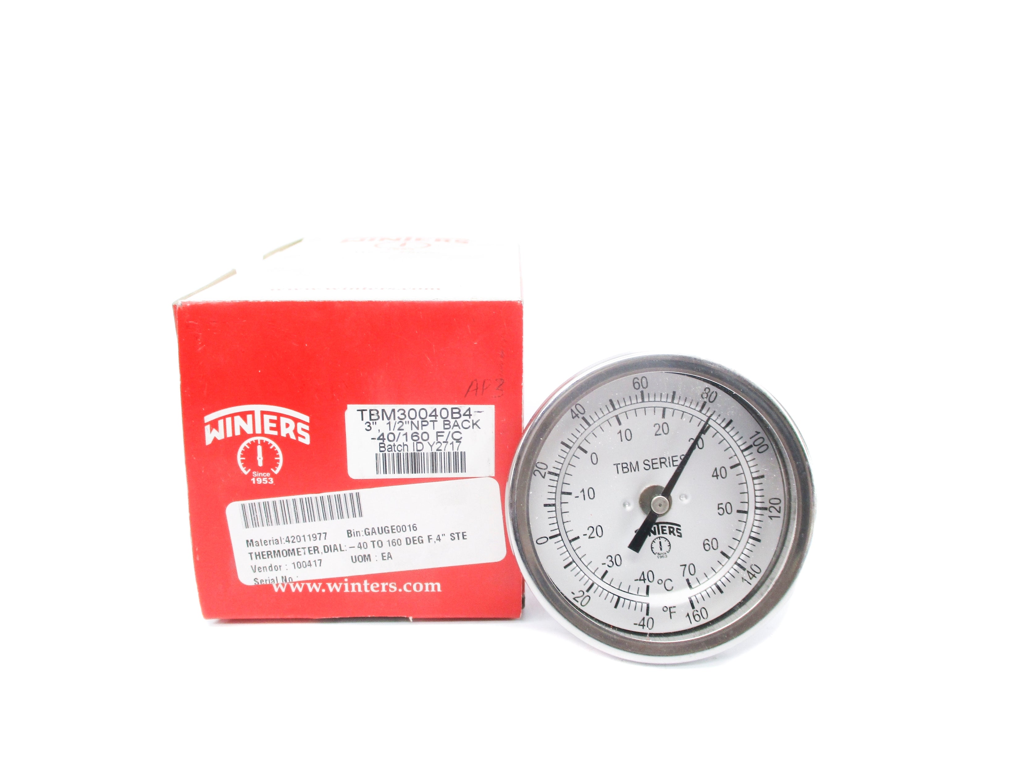WINTERS TBM30040B4 -40/160F&C NSMP