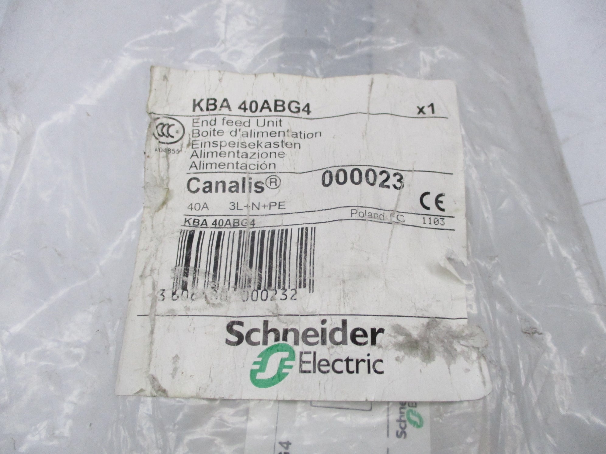 SCHNEIDER ELECTRIC KBA40ABG4 NSMP