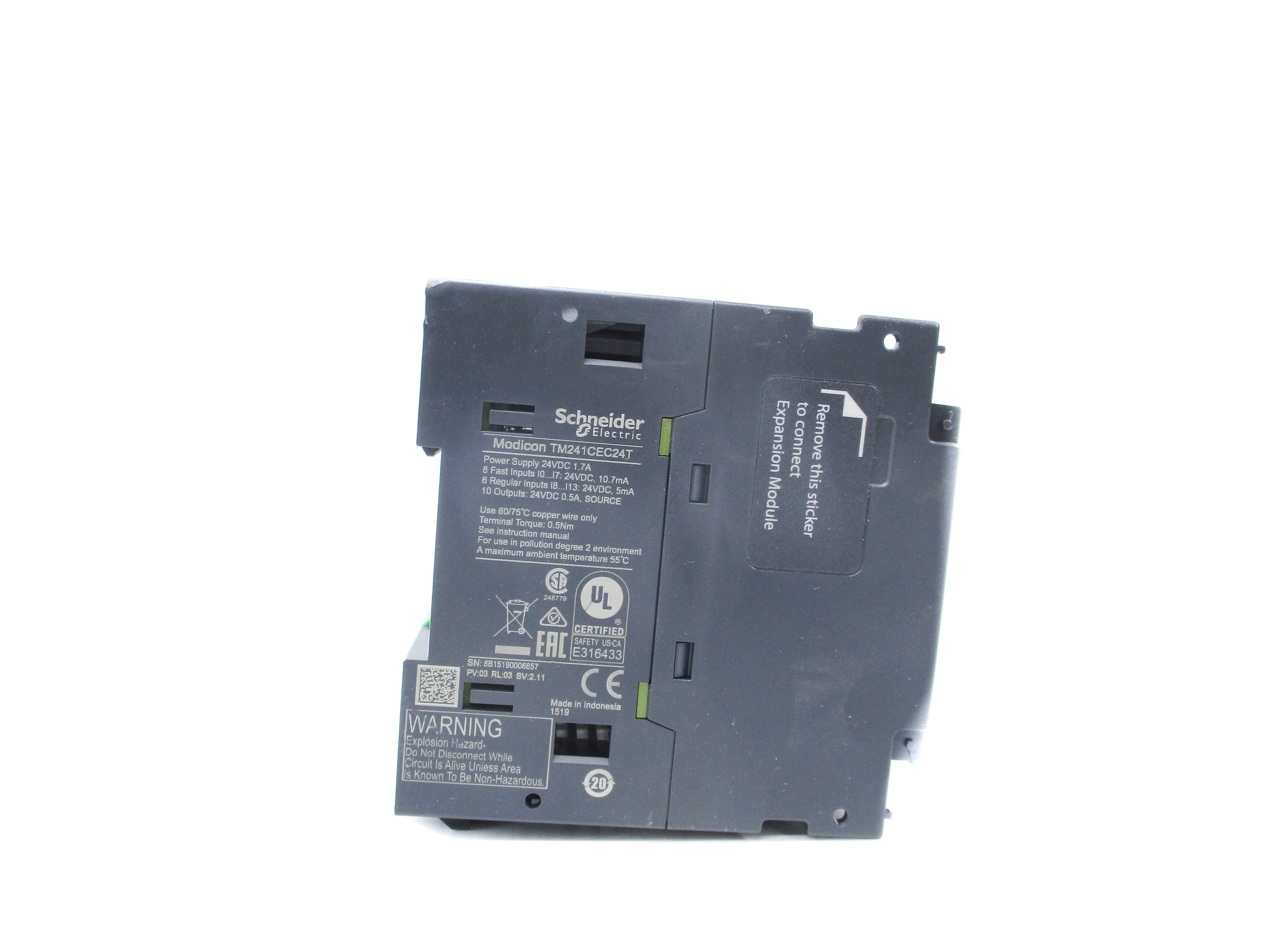 SCHNEIDER ELECTRIC TM241CEC24T 24VDC 1.7A NSNP