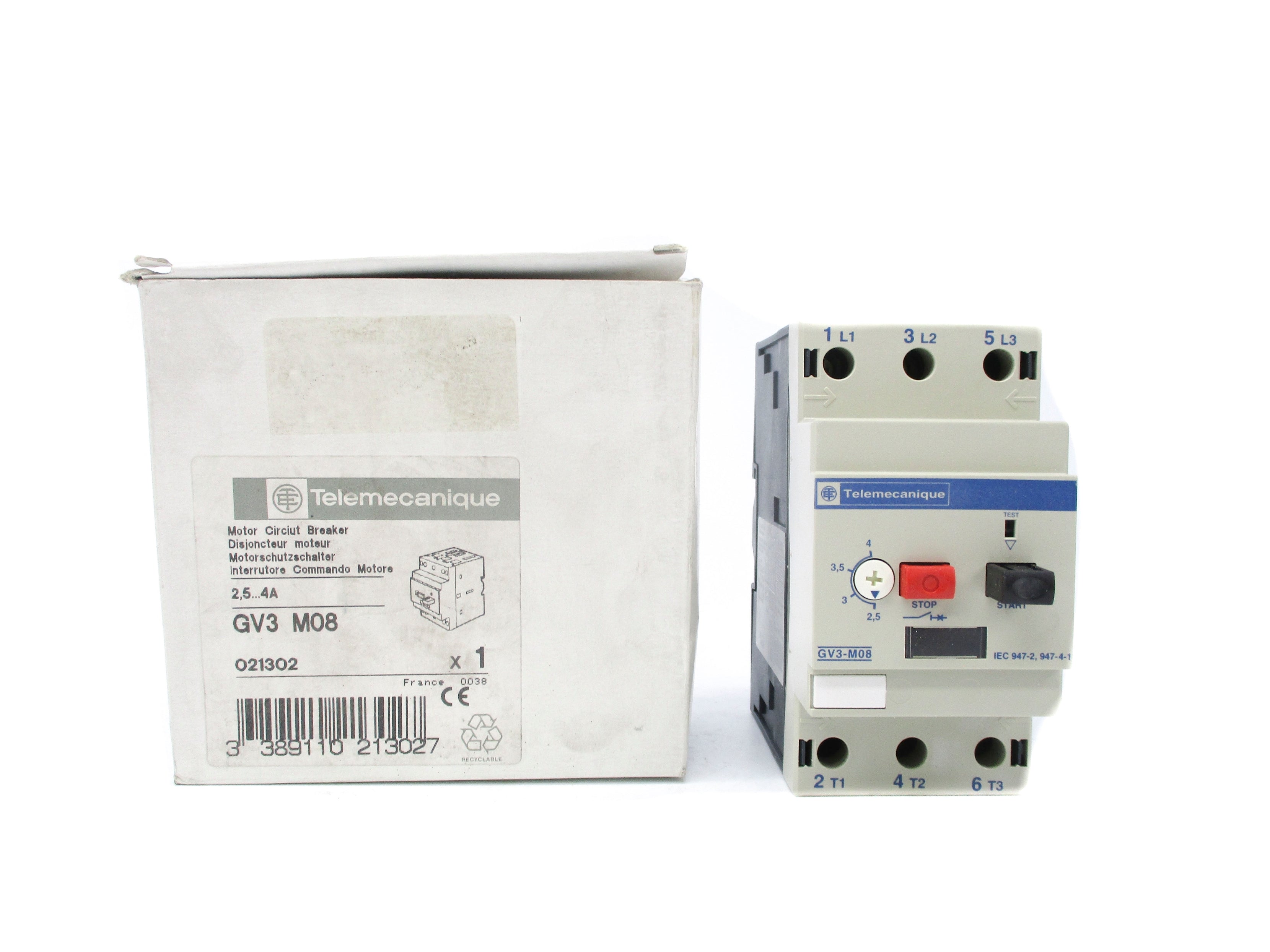 TELEMECANIQUE GV3M08 2.5-4A NSMP