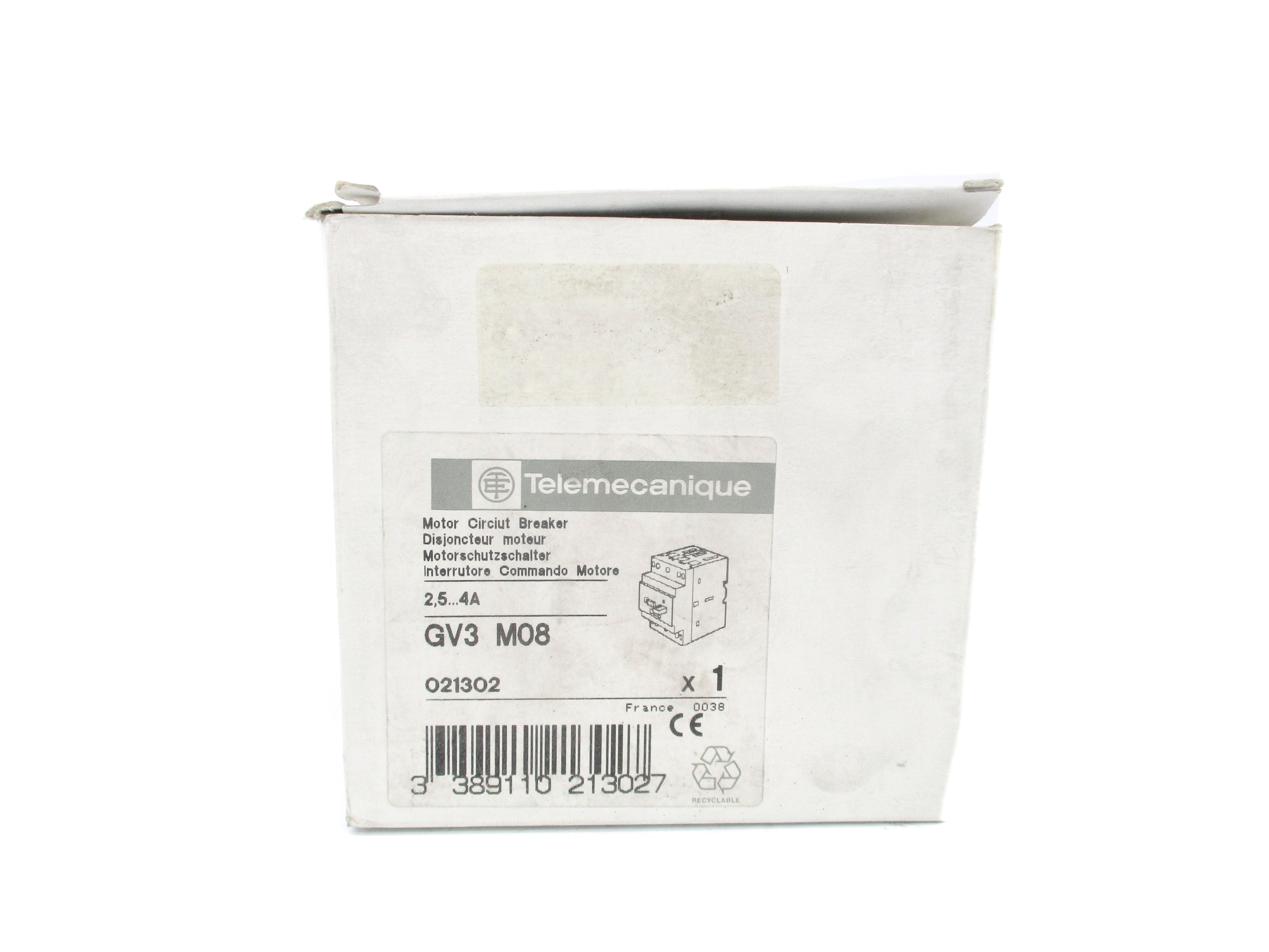 TELEMECANIQUE GV3M08 2.5-4A NSMP