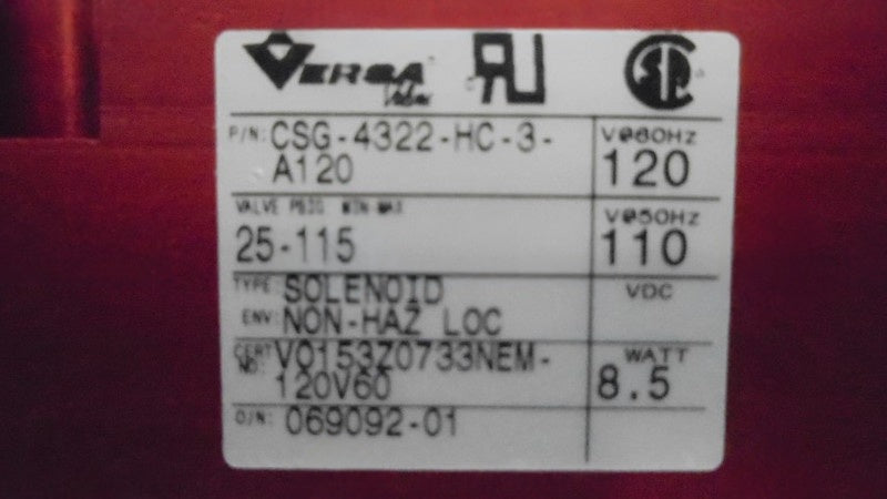 VERSA VALVES CSG-4322-HC-3-A120  NSNP
