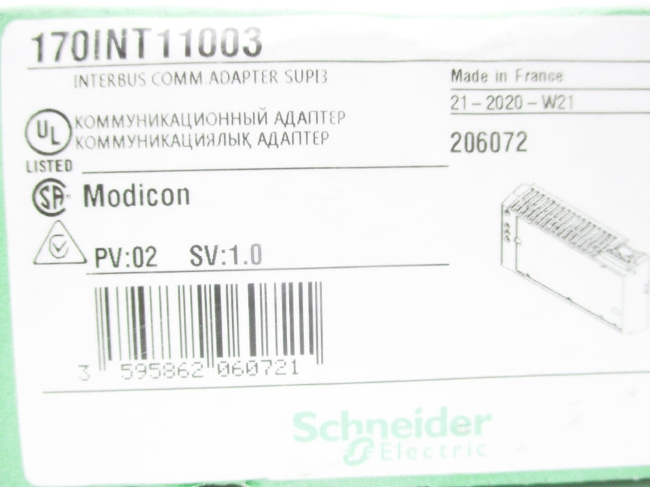 SCHNEIDER ELECTRIC 170INT11003 NSFS