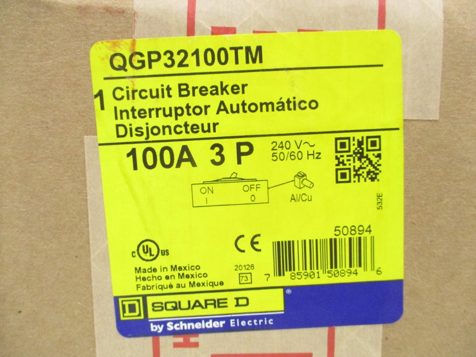 SQUARE D QGP32100TM 240V 100A NSFS