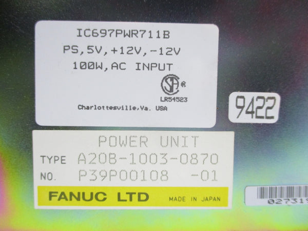 FANUC IC697PWR711B A20B-1003-0870 NSNP