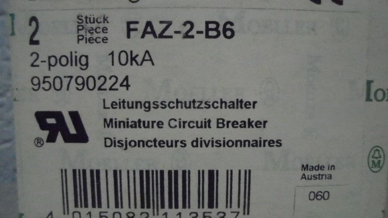 KLOCKNER MOELLER FAZ-2-B6  NSMP