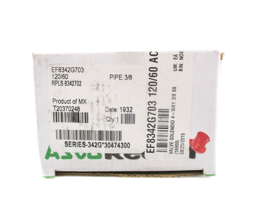 ASCO EF8342G703 120V 100-125PSI 3/8" NSMP