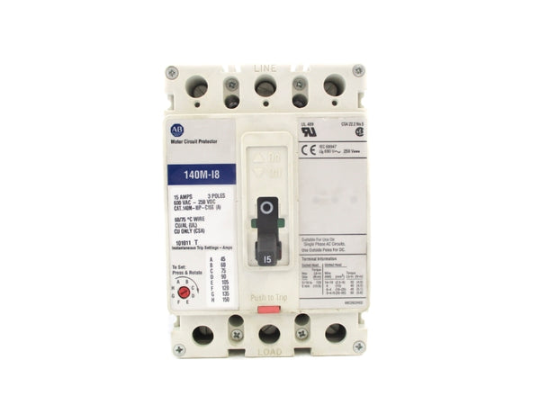 ALLEN BRADLEY 140M-I8P-C15S 15A 600VAC NSNP