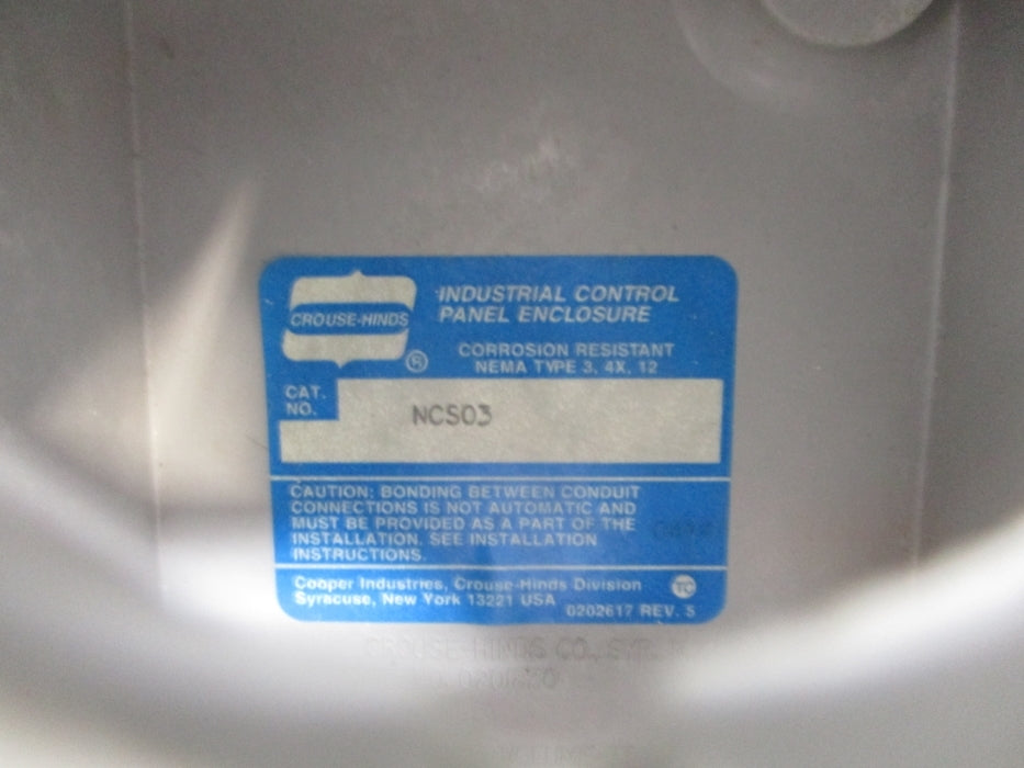 CROUSE HINDS NCS03 NSNP