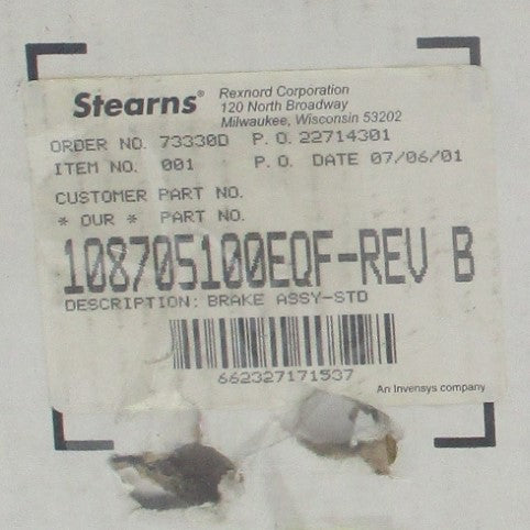 STEARNS 108705100EQF 380/460V 6/0.5A NSMP