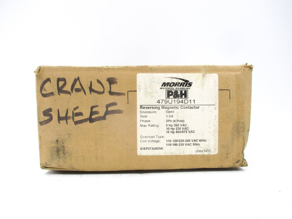 MORRIS MATERIAL HANDLING 479U194D11 240V NSMP