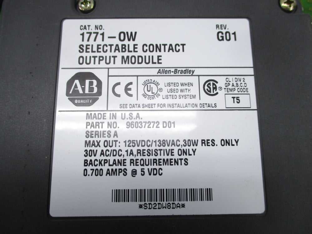 ALLEN BRADLEY 1771-OW UNMP