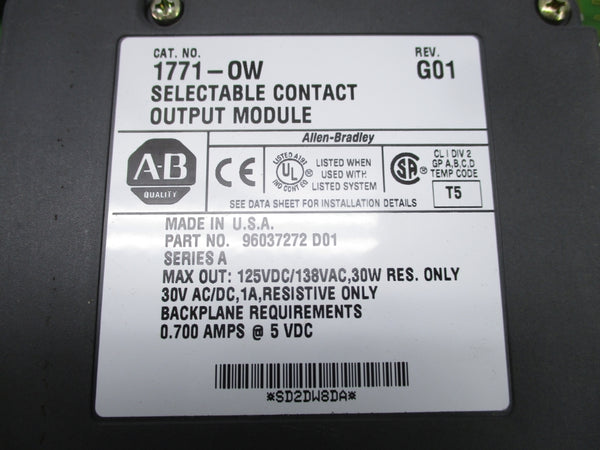 ALLEN BRADLEY 1771-OW UNMP