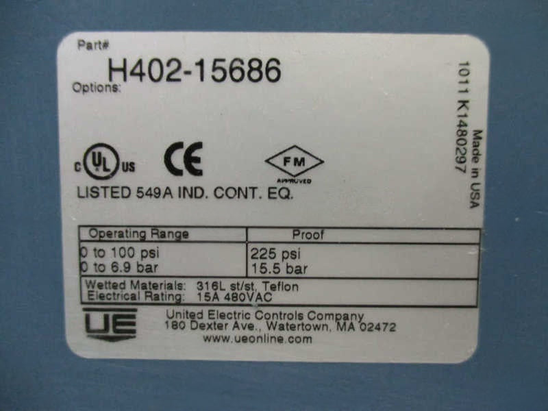 UNITED ELECTRIC H402-15686  NSNP