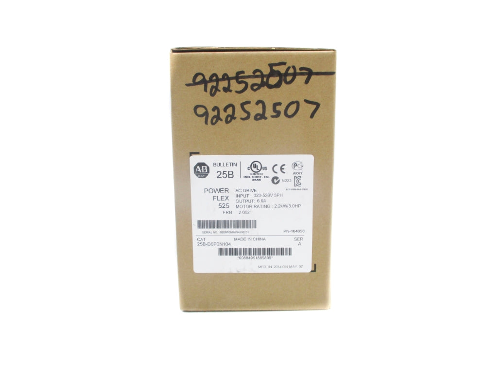 INDUSTRIAL SPARE PART 25B-D6P0N104 SER. A F/W 2.002 323-528VAC 7.5A NSMP