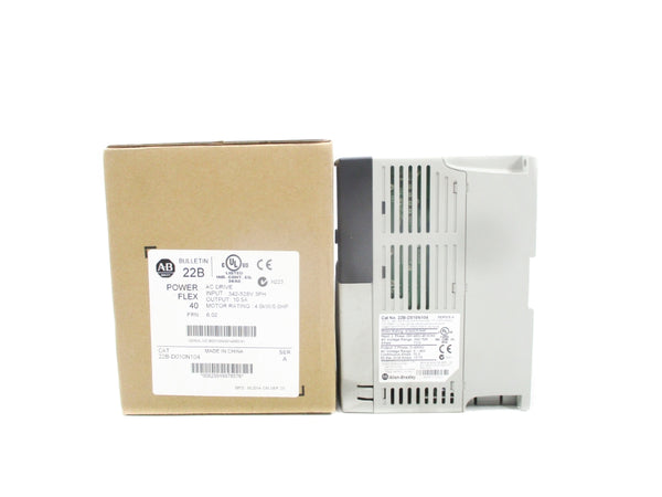 ALLEN BRADLEY 22B-D010N104 SER. A 342-528V 10.5A F/W 6.02 NSMP