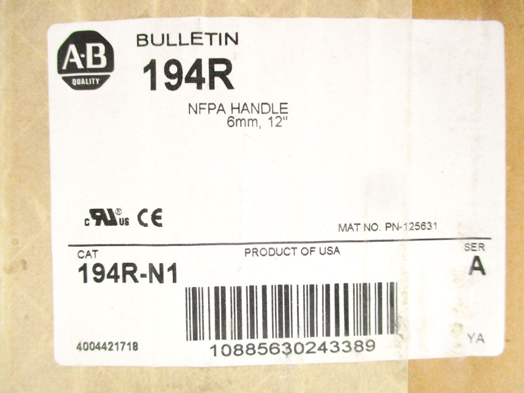 ALLEN BRADLEY 194R-N1 SER. A (BR/WH) NSFS