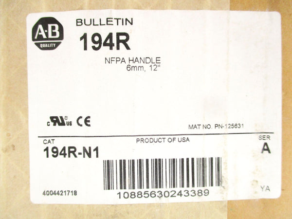 ALLEN BRADLEY 194R-N1 SER. A (BR/WH) NSFS