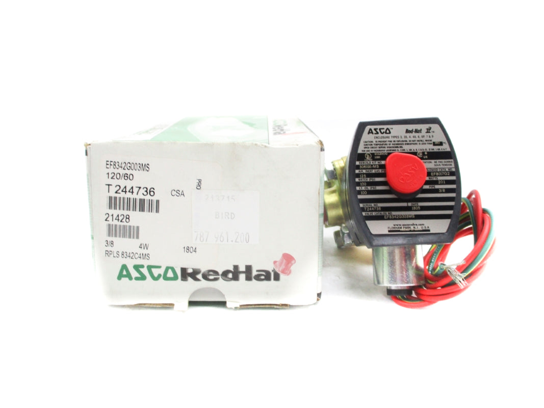 ASCO EF8342G003MS 120V 100-125PSI 3/8" NSMP