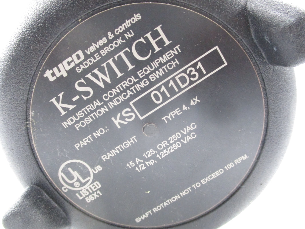 TYCO KS011D31 250VAC 15A NSNP