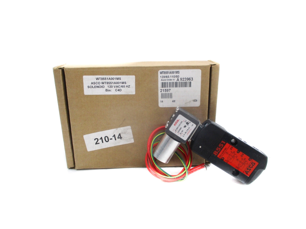 ASCO WT8551A001MS 110/120V 30-150PSI 1/4" NSMP
