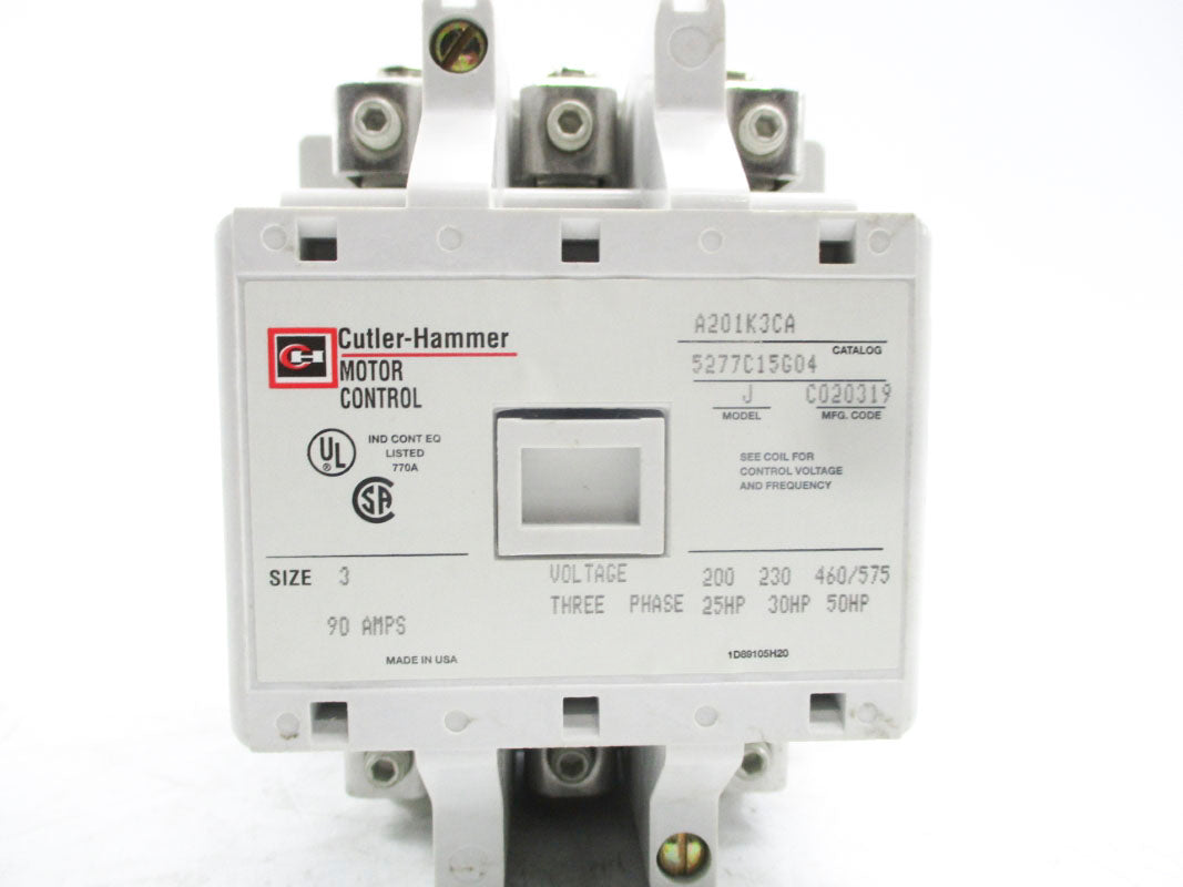 CUTLER HAMMER A201K3CA 5277C15G04 110/120V 90A NSMP