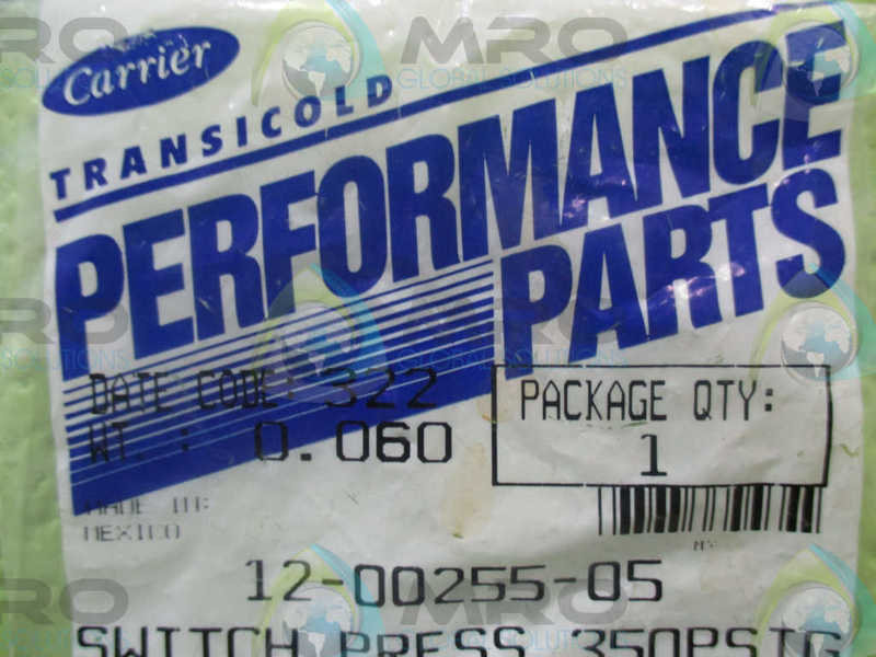CARRIER 12-00255-05 350PSIG NSMP