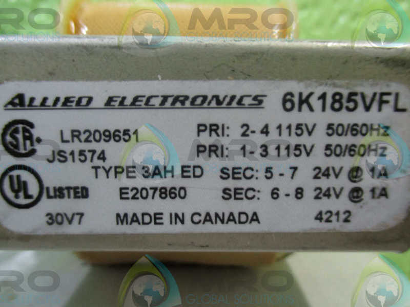 ALLIED ELECTRONICS 6K185VFL 24V NSMP