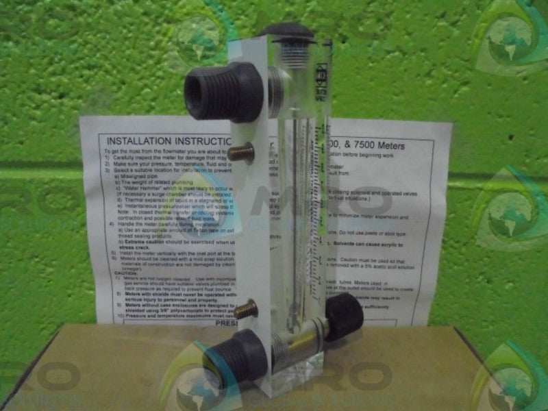 KING INSTRUMENTS 75302113C02 ACRYLIC-1GPM, PVC,W/VALVE FLOWMETER  NSMP