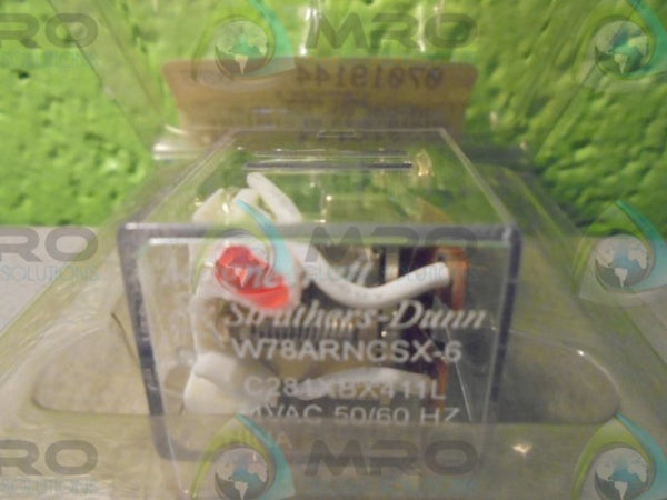 STRUTHERS-DUNN W78ARNCSX-6 GENERAL POWER RELAY  NSNP IN FACTORY PACKAGE