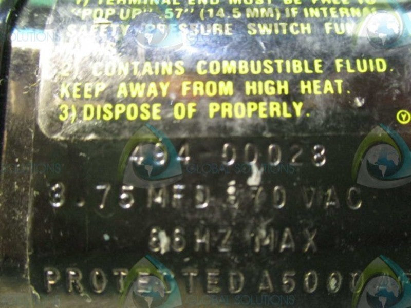 CAPACITOR 494-00028 370VAC  UNMP