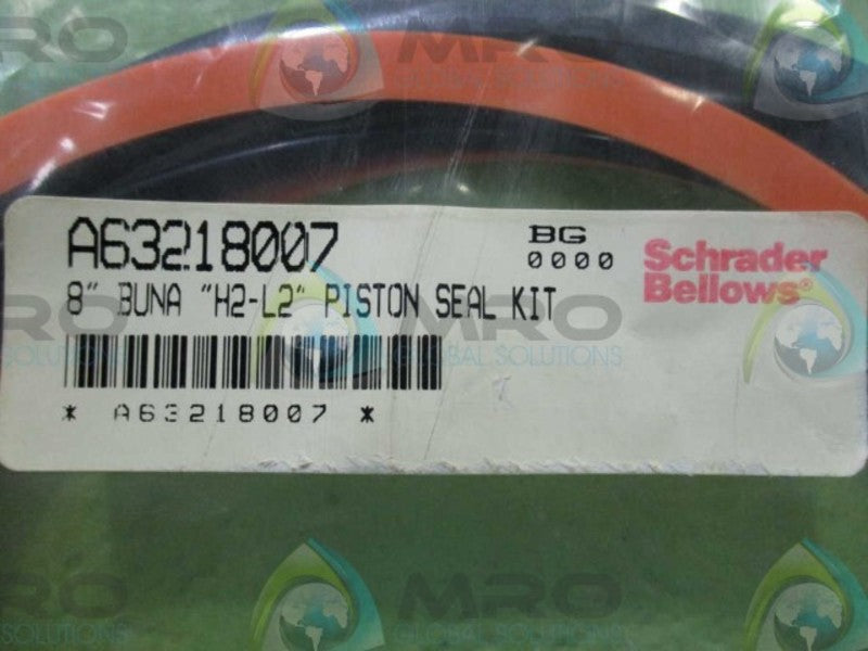 SCHRADER BELLOWS A63218007  8" BUNA PISTON SEAL KIT  NSMP