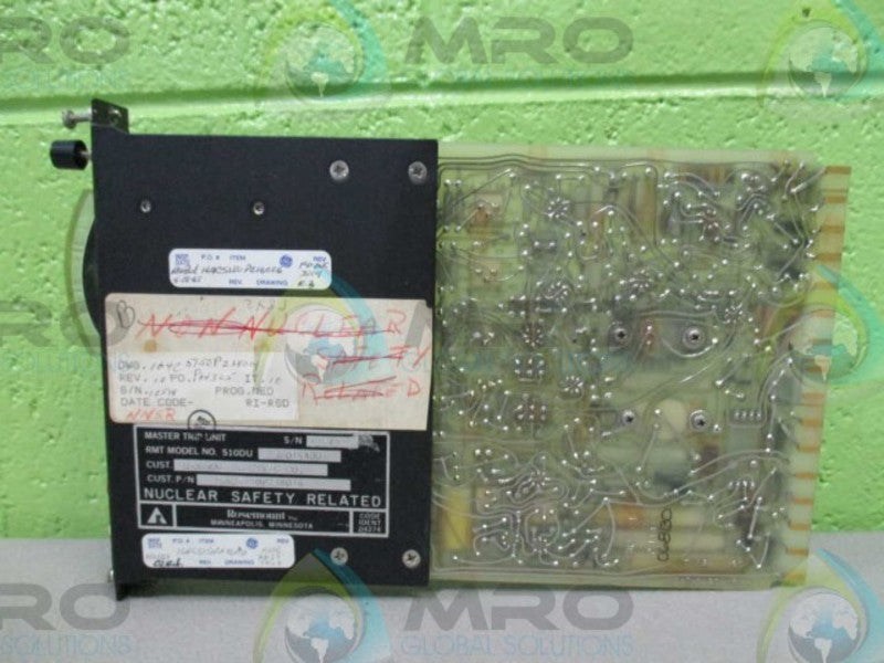 ROSEMOUNT INCORPORATED 510DU-238014A005 MASTER TRIP UNIT UNMP