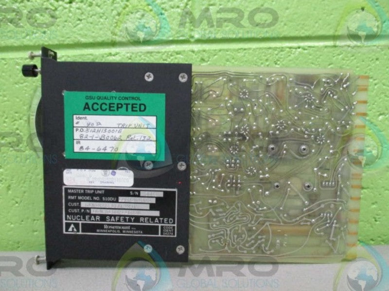 ROSEMOUNT INCORPORATED 510DU-116026A005 MASTER TRIP UNIT  UNMP