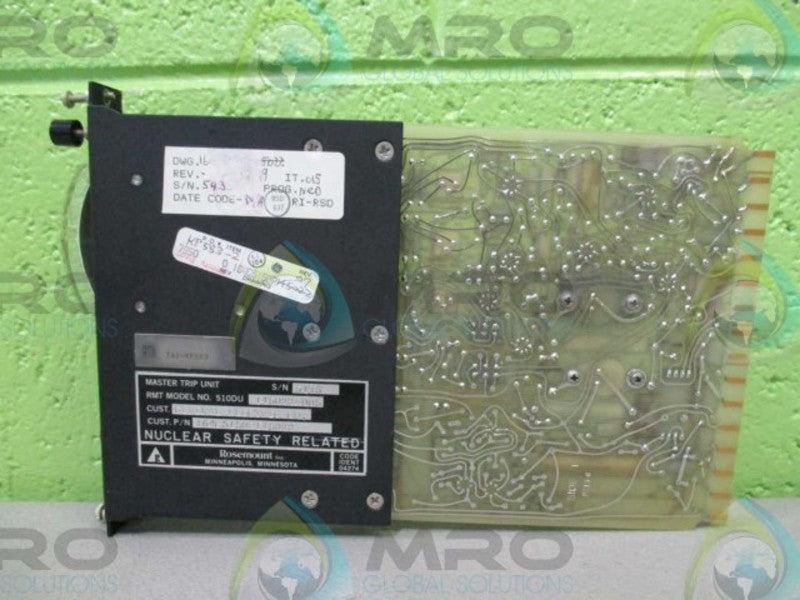 ROSEMOUNT INCORPORATED 510DU-145022A005 MASTER TRIP UNIT UNMP