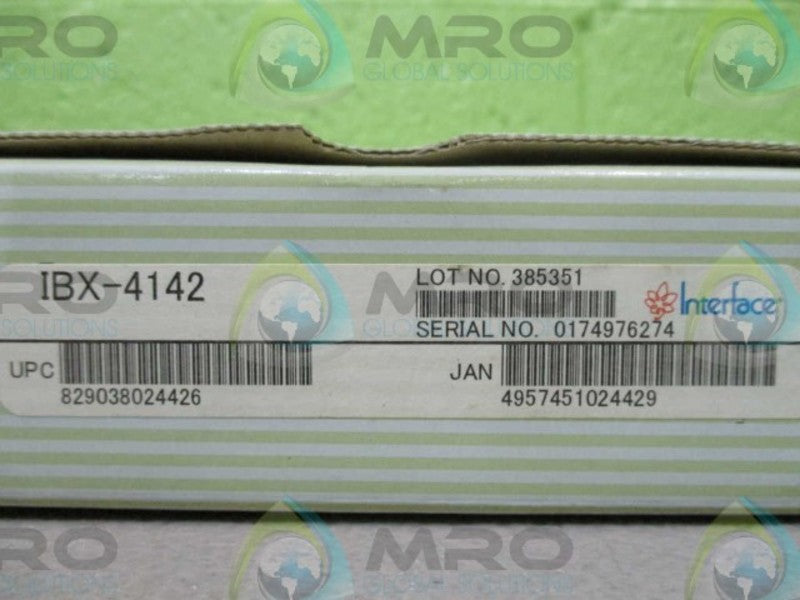 INTERFACE CORPORATION IBX-4142 INTERFACE NSMP