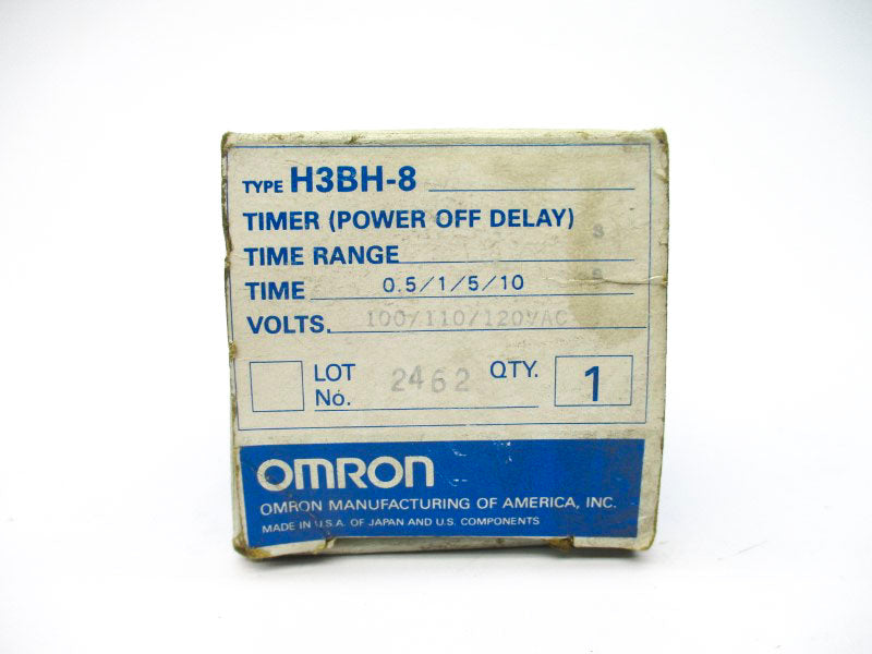 OMRON H3BH-8 100/110/120VAC 0.5/1/5/10S NSMP