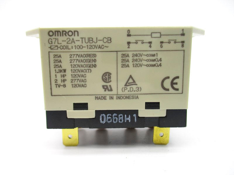 OMRON G7L-2A-TUBJ-CB 100-120VAC 25A NSNP
