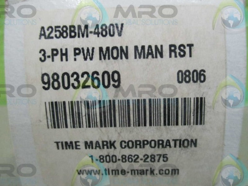 TIME MARK CORPORATION A258BM 3-PHASE MONITOR RST  NSMP